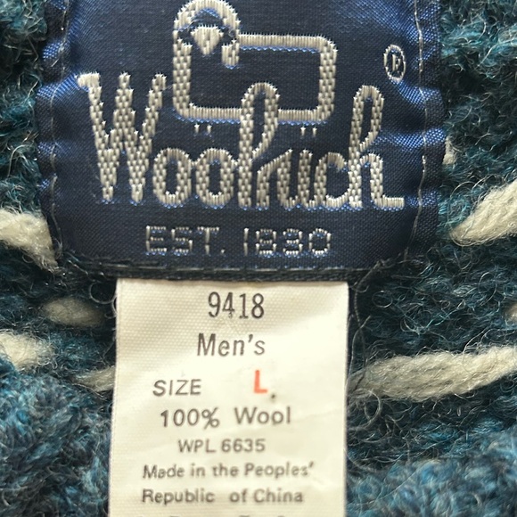 Woolrich VTG Mens Polar Bear Sweater 100% Wool Cozy Winter Knit Some Spots - Picture 5 of 14